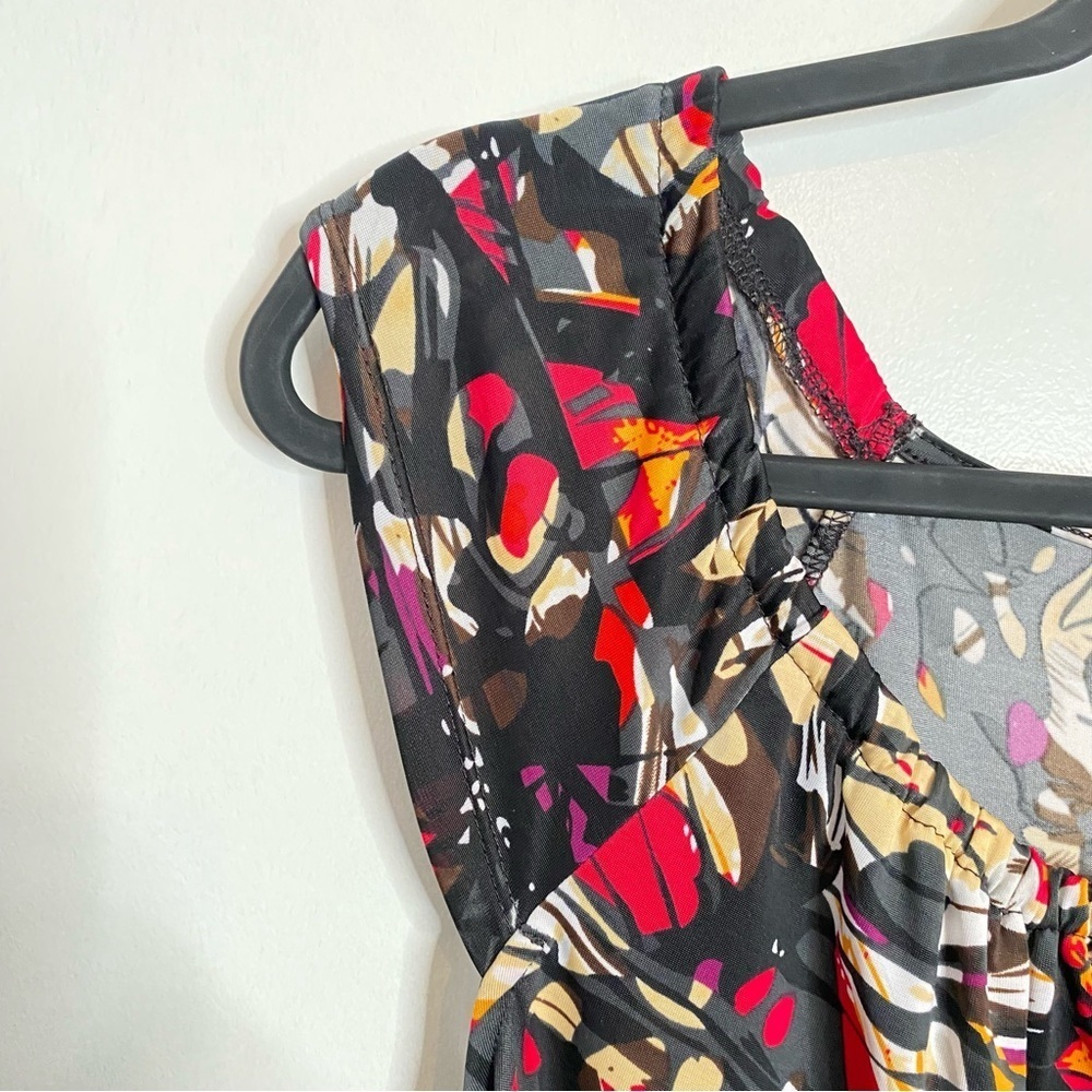 Abstract Print Black Dress - Picture 7 of 13